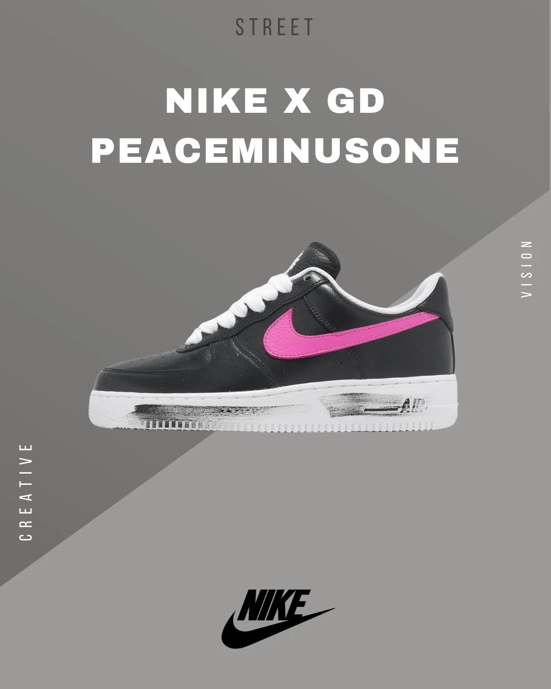 【現貨】Nike x GD PEACEMINUSONE Air Force 1 鴛鴦聯名 AQ3692-004