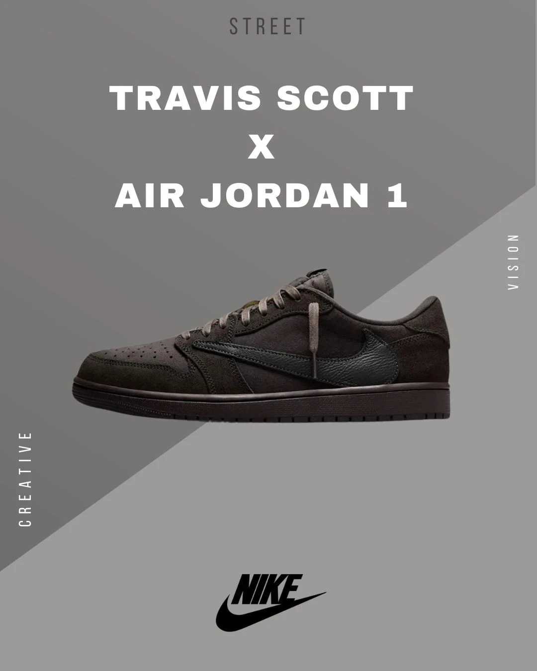 【現貨】Nike Travis Scott x Air Jordan 1 黑摩卡 倒鉤 DM7866-202 AJ1