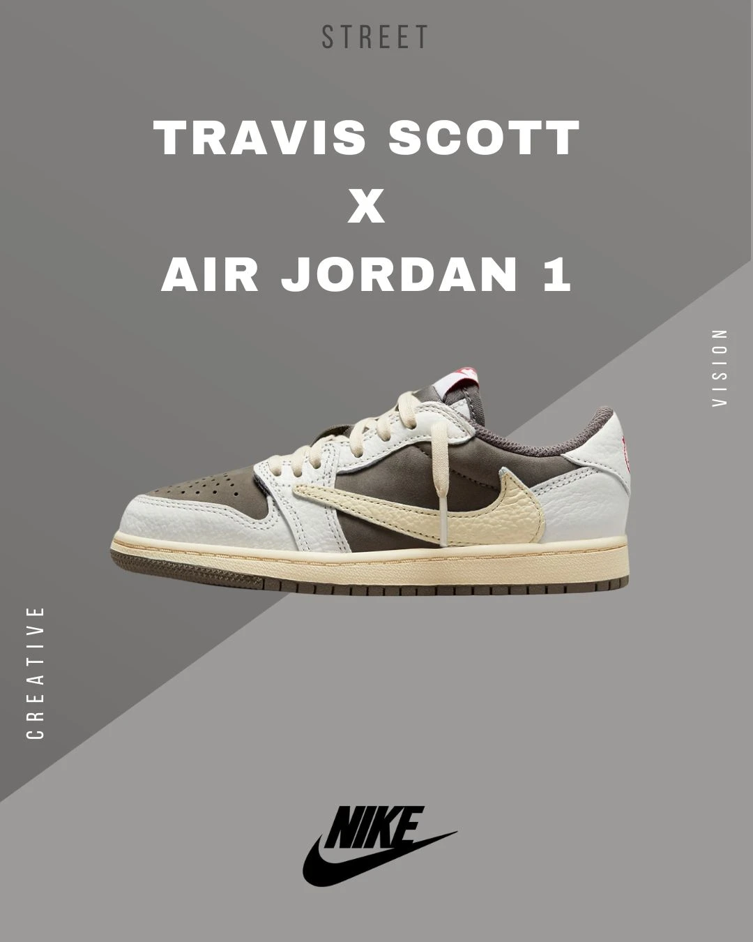 【預購】Nike Travis Scott Air Jordan 1 PS Reverse Mocha 摩卡 倒鉤 DO5442-162