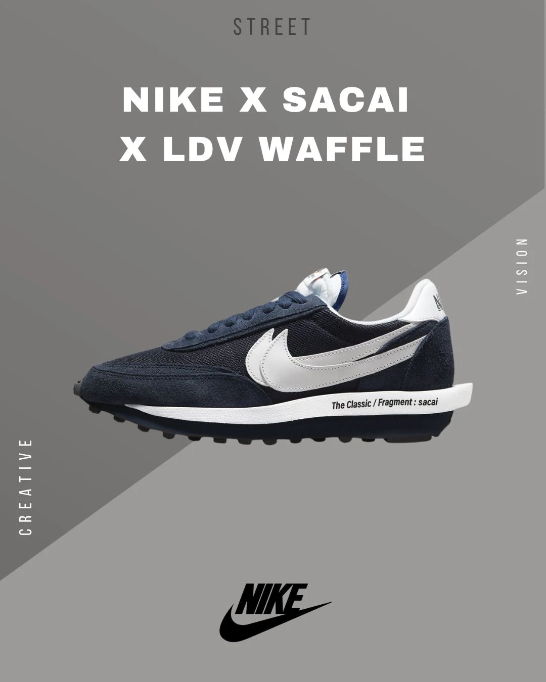 【現貨】ΝΙΚЕ X SΑСΑΙ X LDV Waffle 藤原浩 海軍藍 DH2684-400