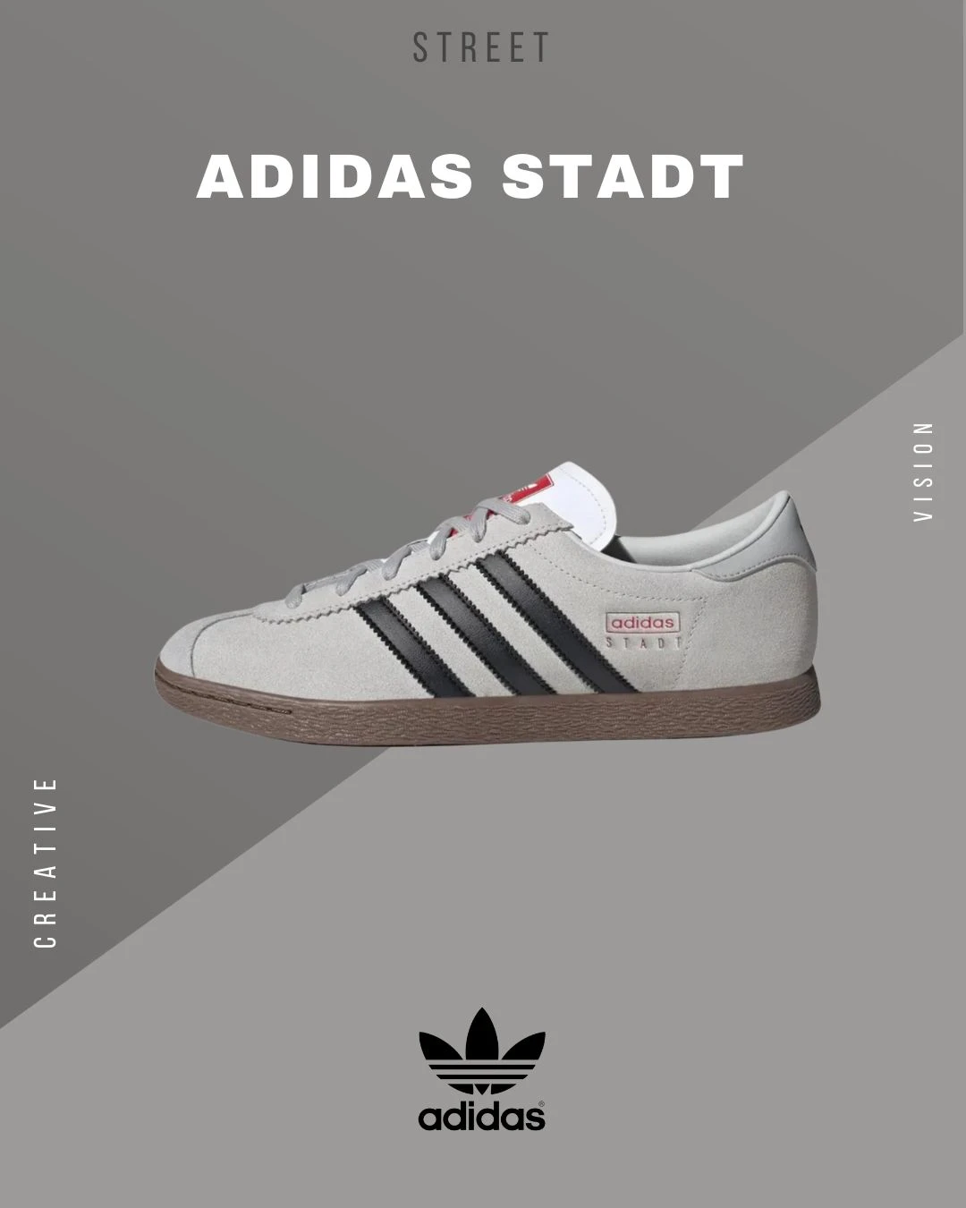 【爆款現貨+預購】國外限定 Adidas Originals Stadt 煙霧灰 煙灰 JR6342