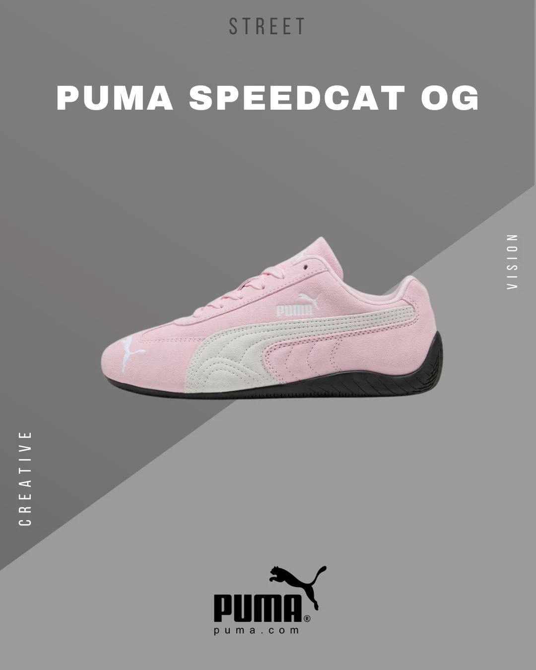 Puma Speedcat OG 芭蕾粉白 賽車鞋-39884604