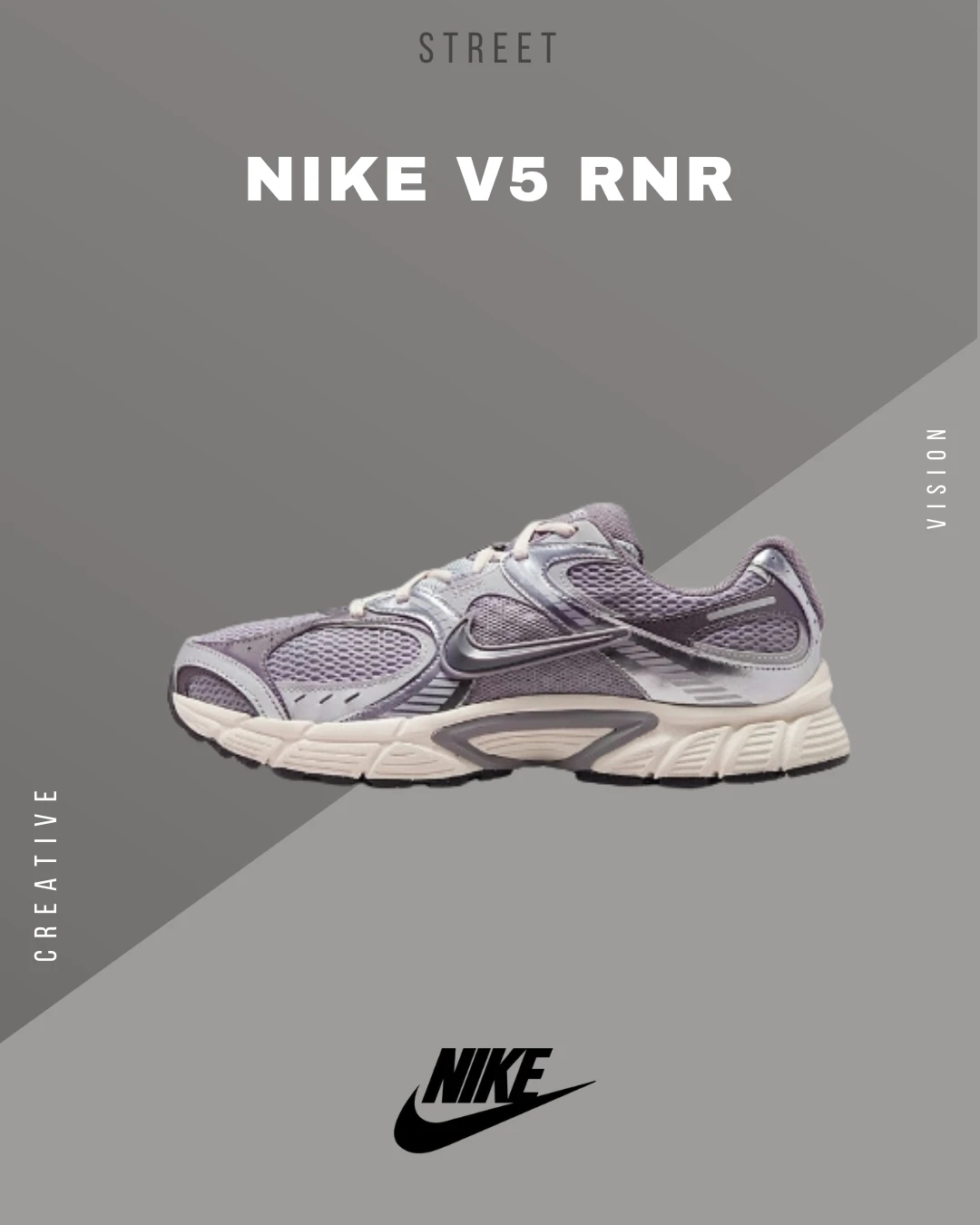 【新款!】 NIKE V5 RNR 復古銀灰男款復古休閒鞋 HJ5228-003