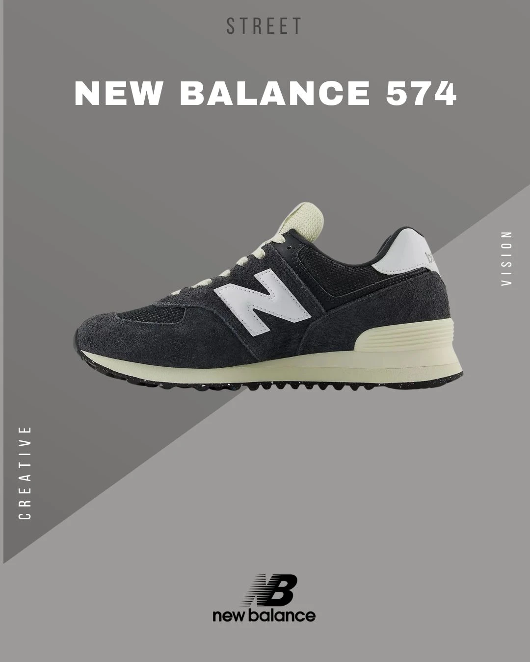 NEW BALANCE 574 復古鞋 運動鞋 深灰色