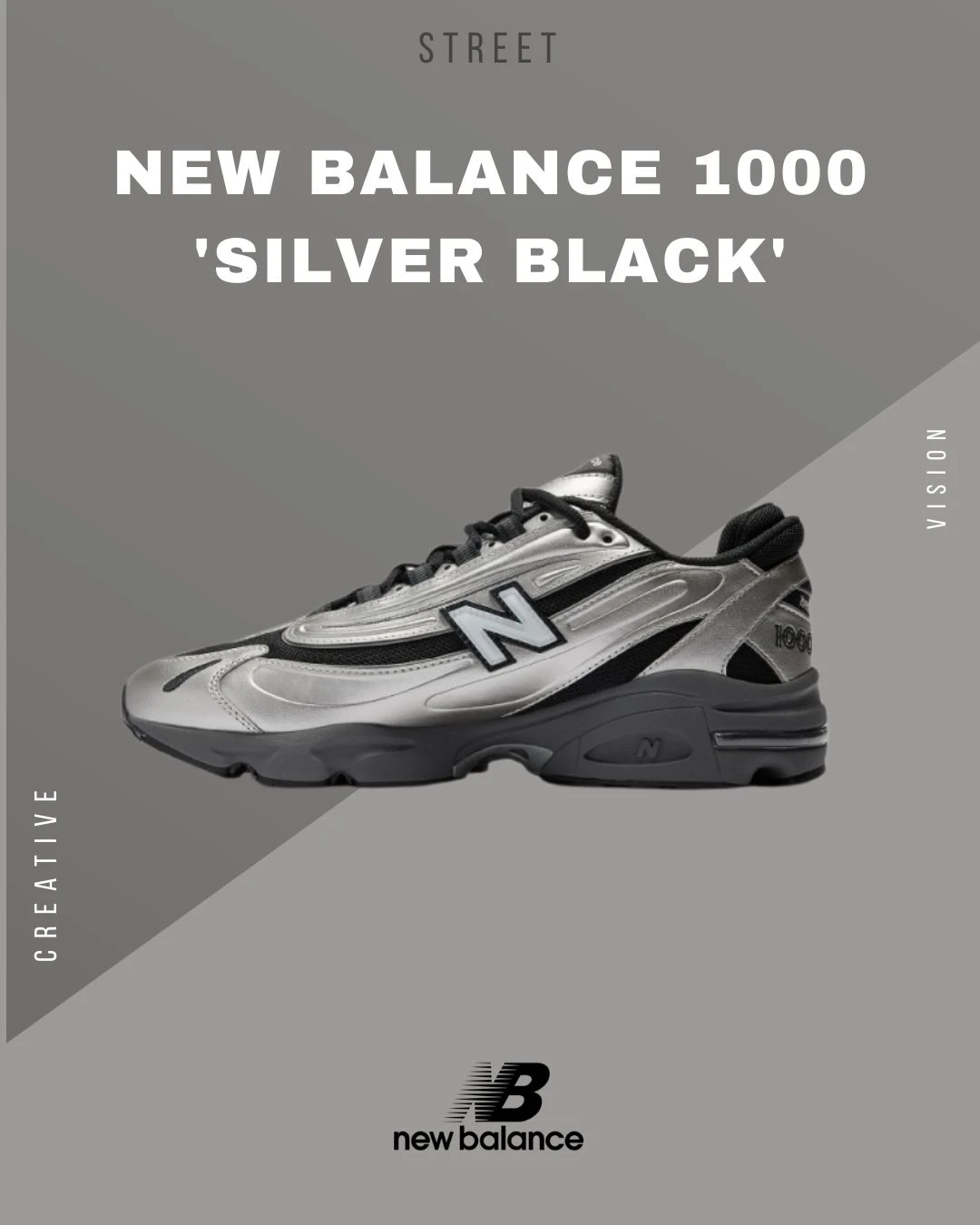 【現貨】NEW BALANCE 1000 'silver black' 科技銀黑復古運動休閒鞋M1000EGR