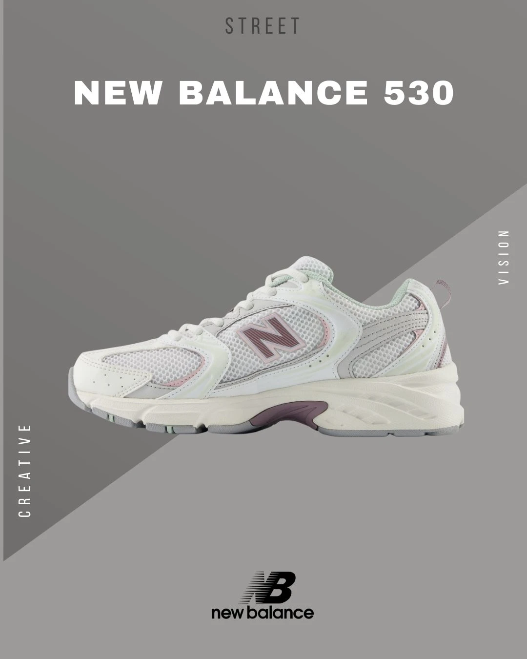 NEW BALANCE 530 草莓奶灰U530NEB