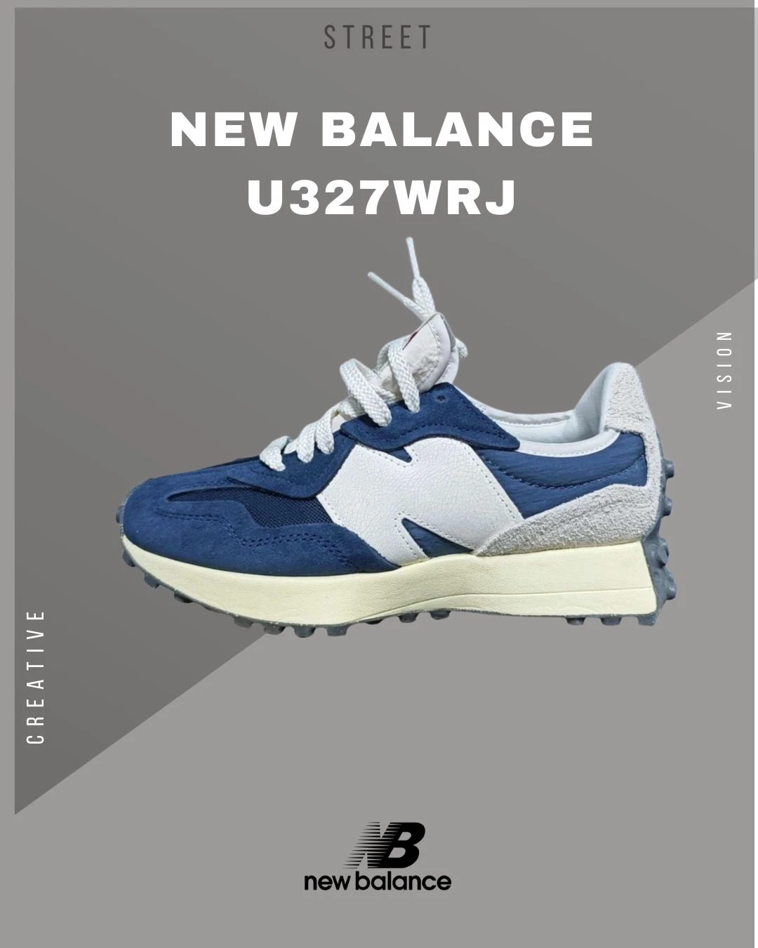 NEW BALANCE 327 NB327 海軍藍深藍色U327WRJ