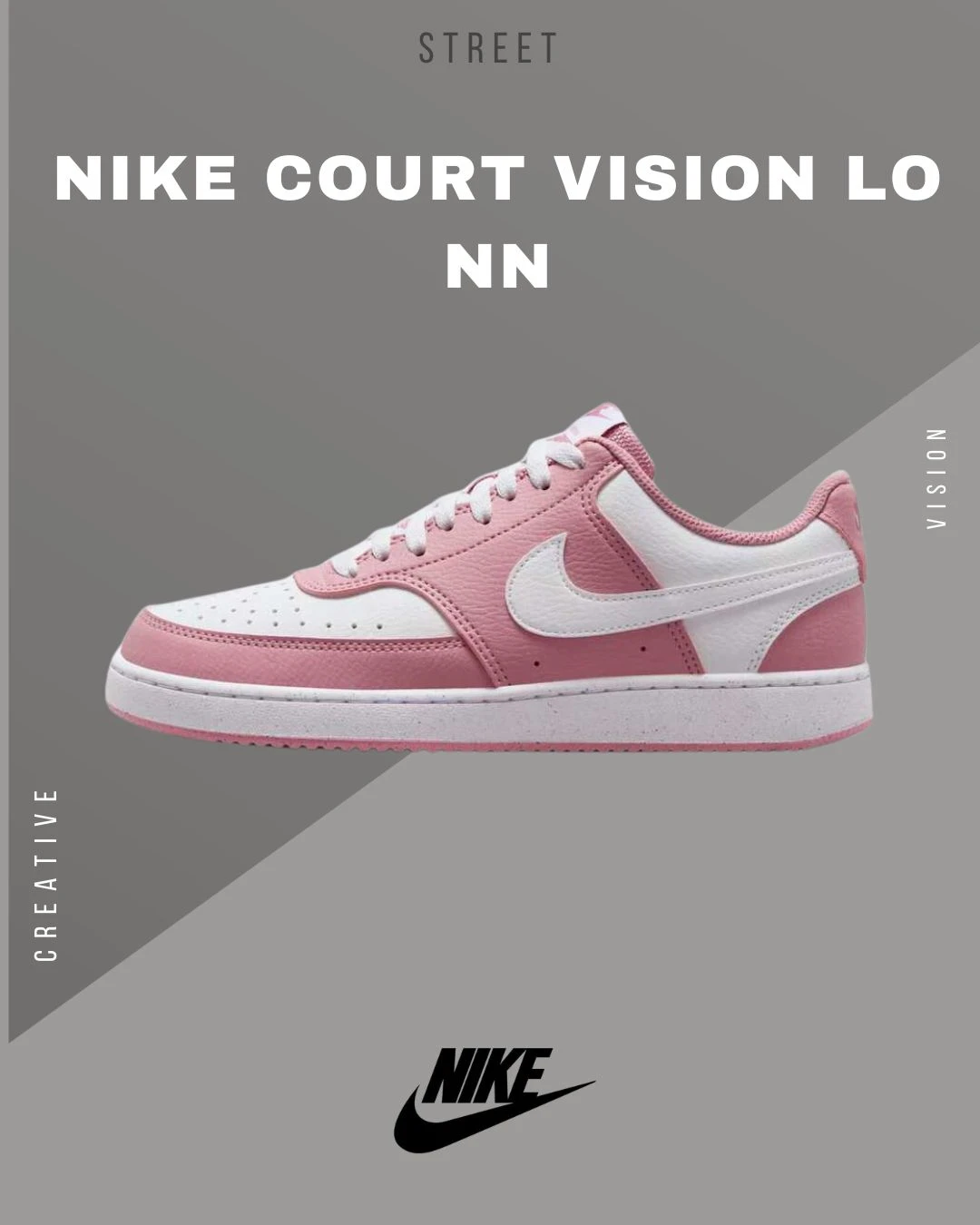 NIKE COURT VISION LO NN 女款莓果紅DH3158-603