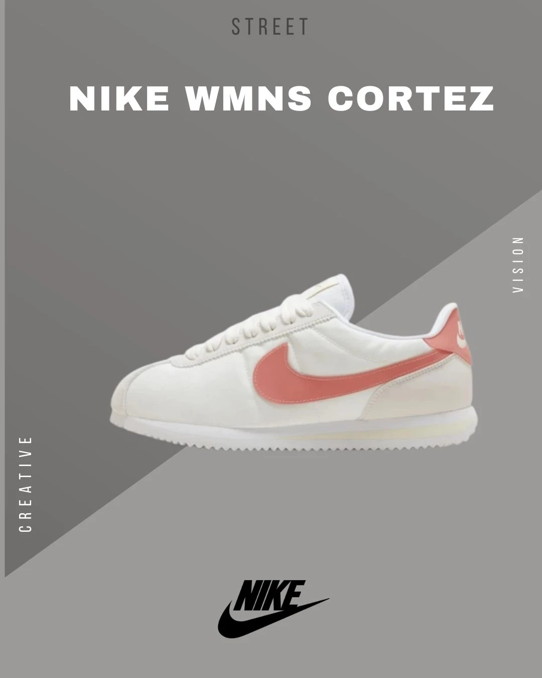 Nike Wmns Cortez米白橘復古阿甘鞋HM3697-161
