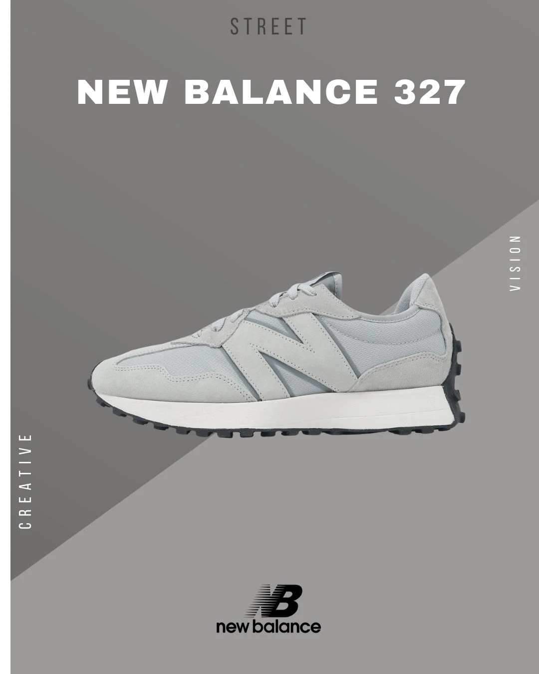 -NEW BALANCE 327 復古麂皮中性灰-U327SWA