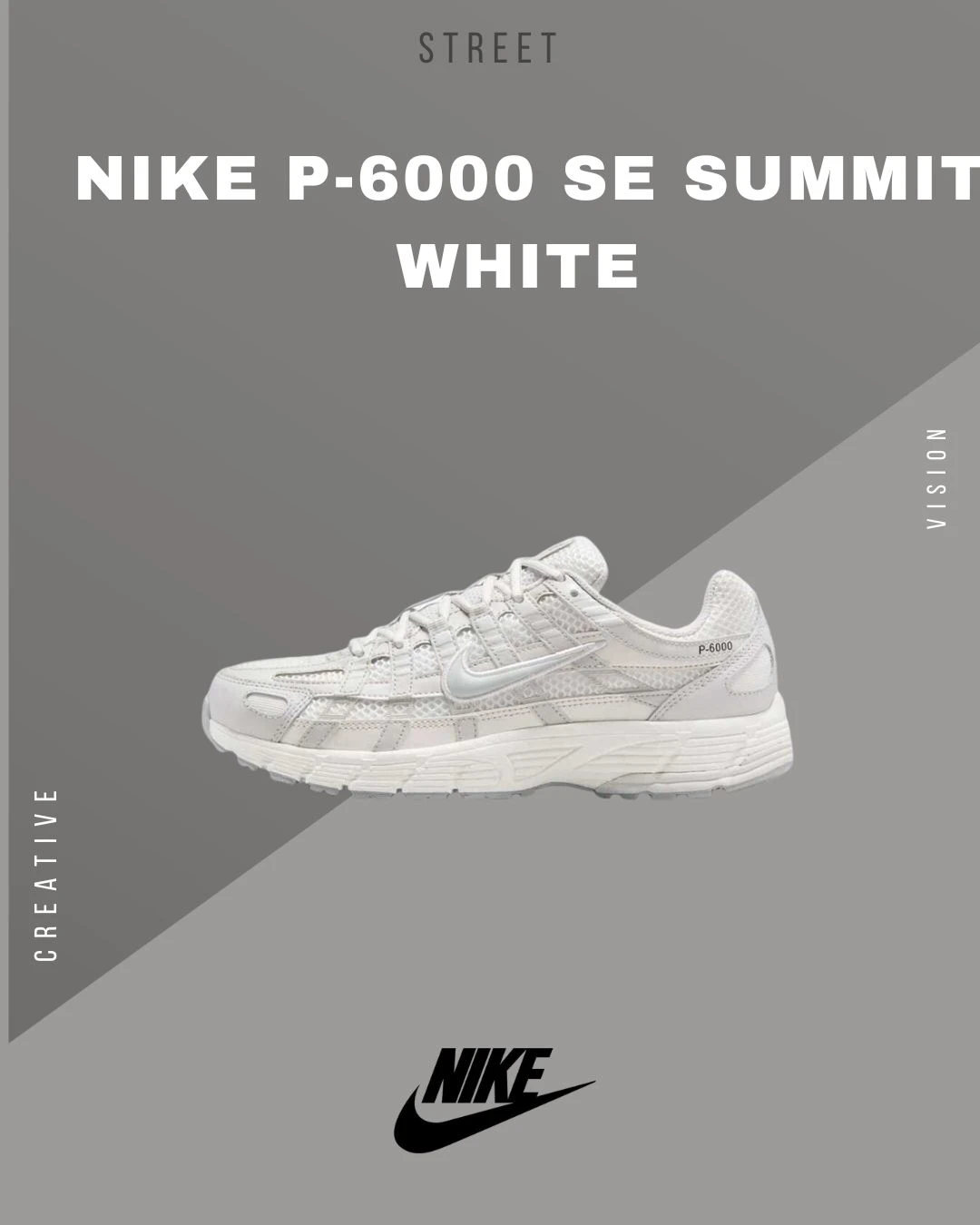 Nike P-6000 SE Summit White 白灰復古IF1756-100