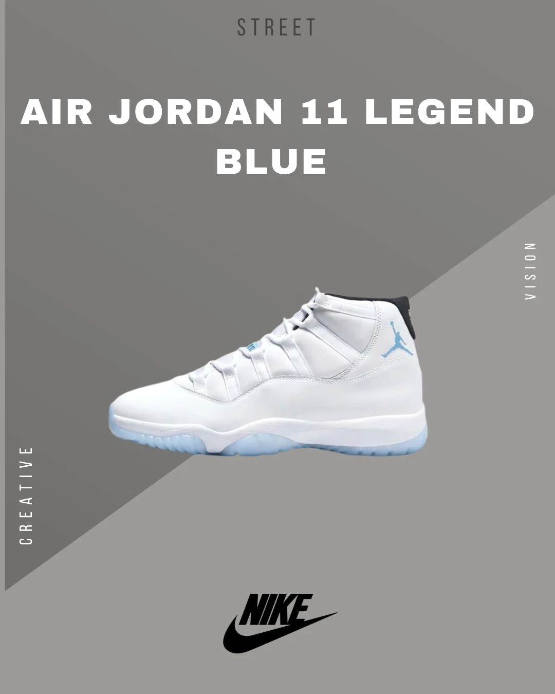 NIKE Air Jordan 11 Legend Blue 傳奇藍氣墊籃球鞋CT8012-104