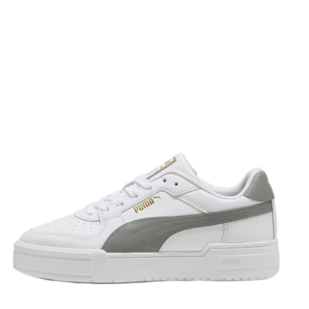 PUMA Ca pro Classic 皮革厚底灰邊小白鞋380190-46