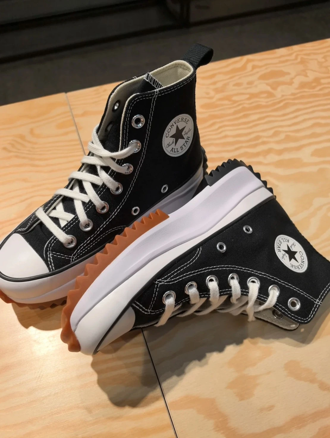 CONVERSE 女RUN STAR HIKE HI 高筒厚底帆布鞋- 166800C