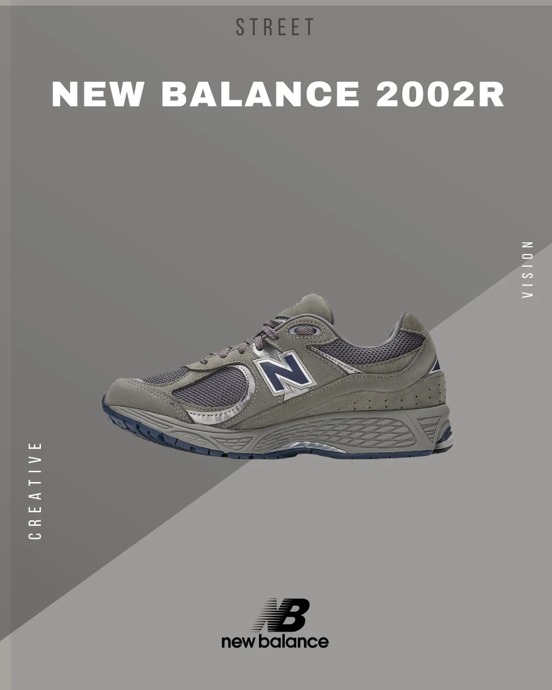 New Balance 紐巴倫休閒鞋2002R 麂皮經典元祖灰鞋灰藍ML2002RA
