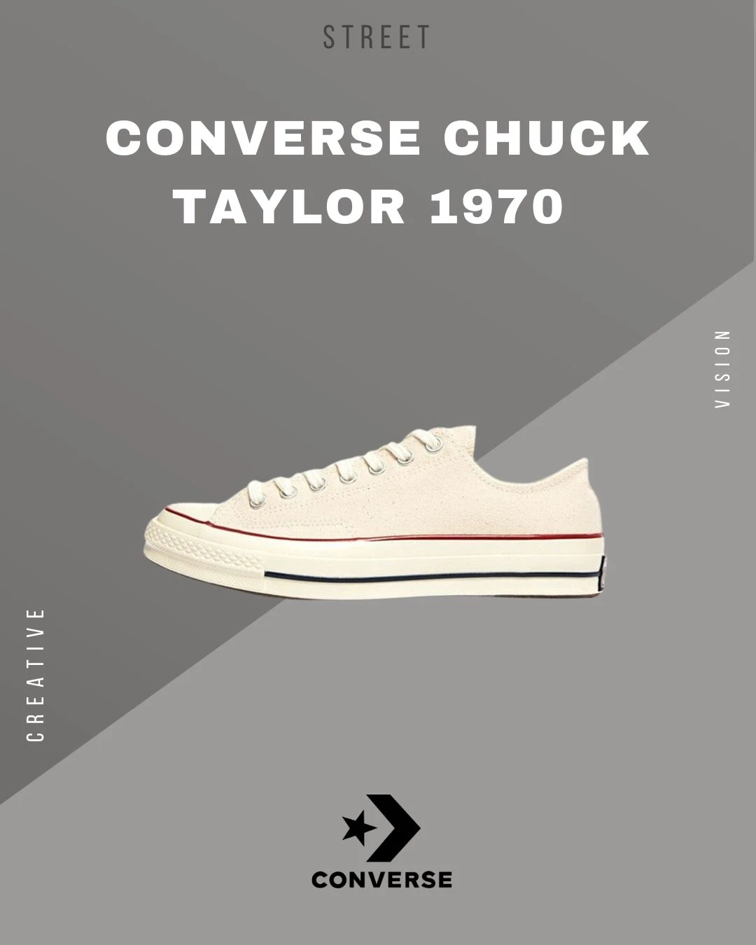 CONVERSE CHUCK TAYLOR 1970 米白低筒帆布男女款162062C