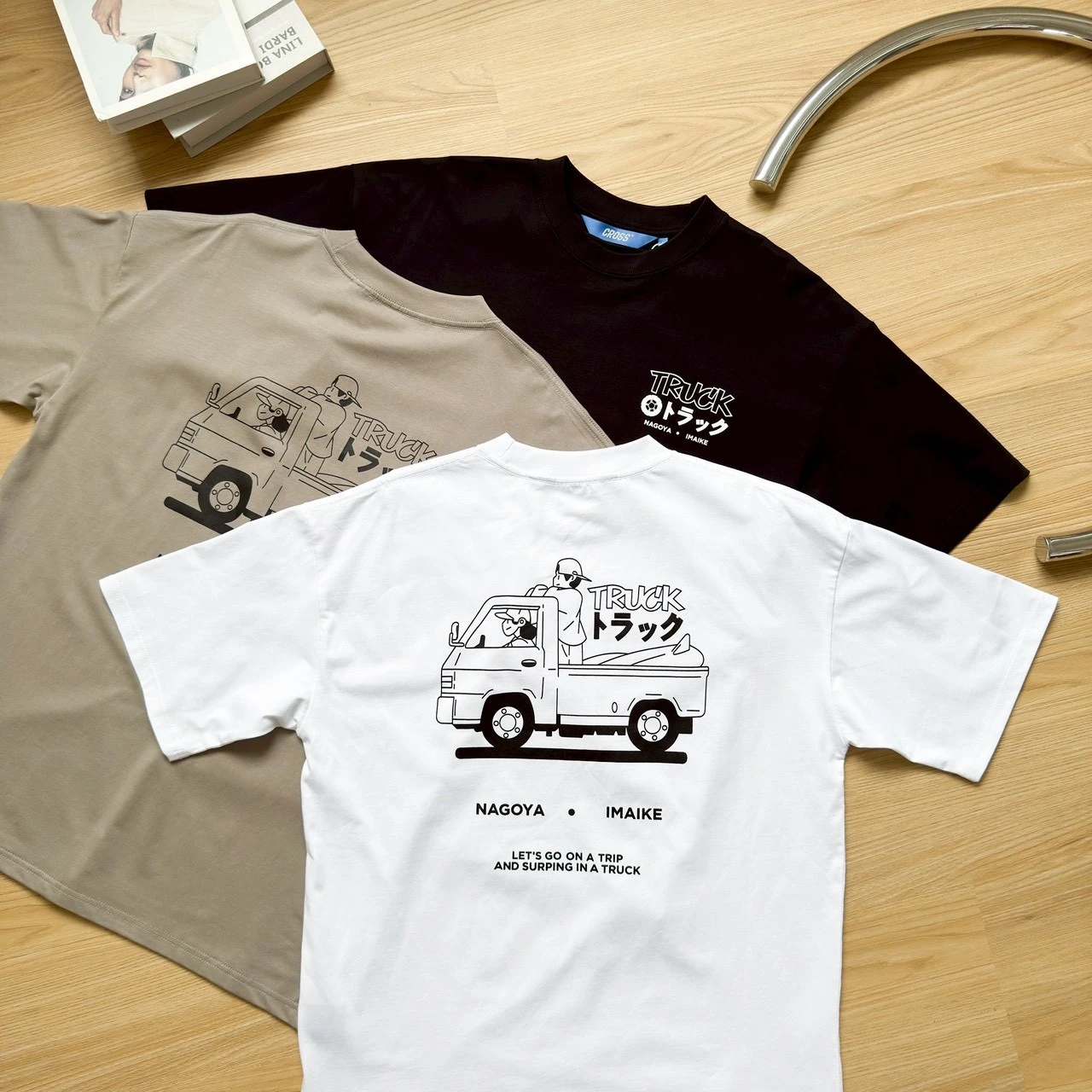 【SORONA® 涼感現貨】TRUCK日文皮卡印花短T
