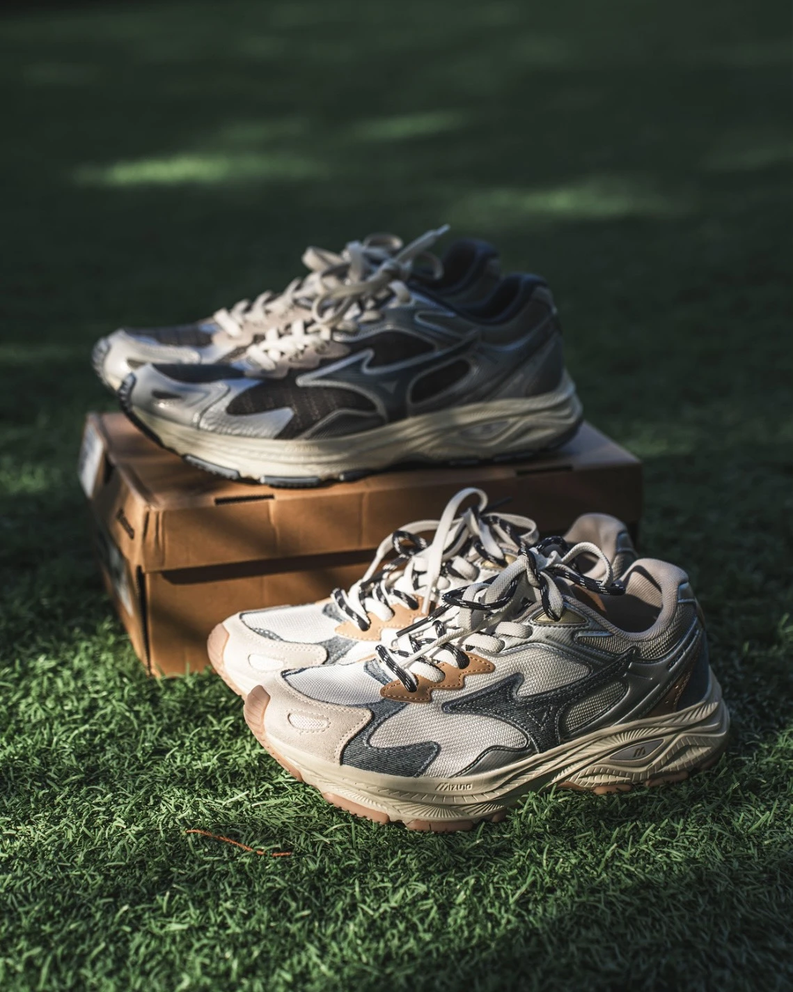【預購】Mizuno Racer S 復古水泥灰/牛仔拼接 |D1GH223519/D1GH253501
