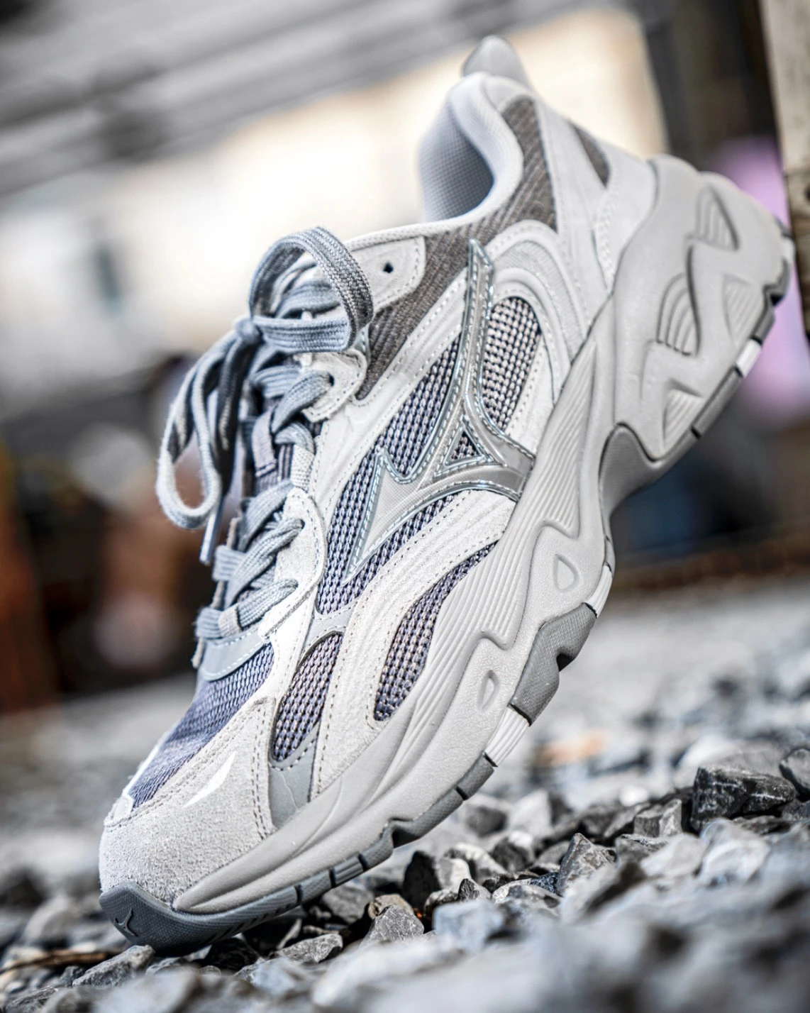 【預購】Mizuno TRAINER 2K V2 灰階復古 D1GH250406