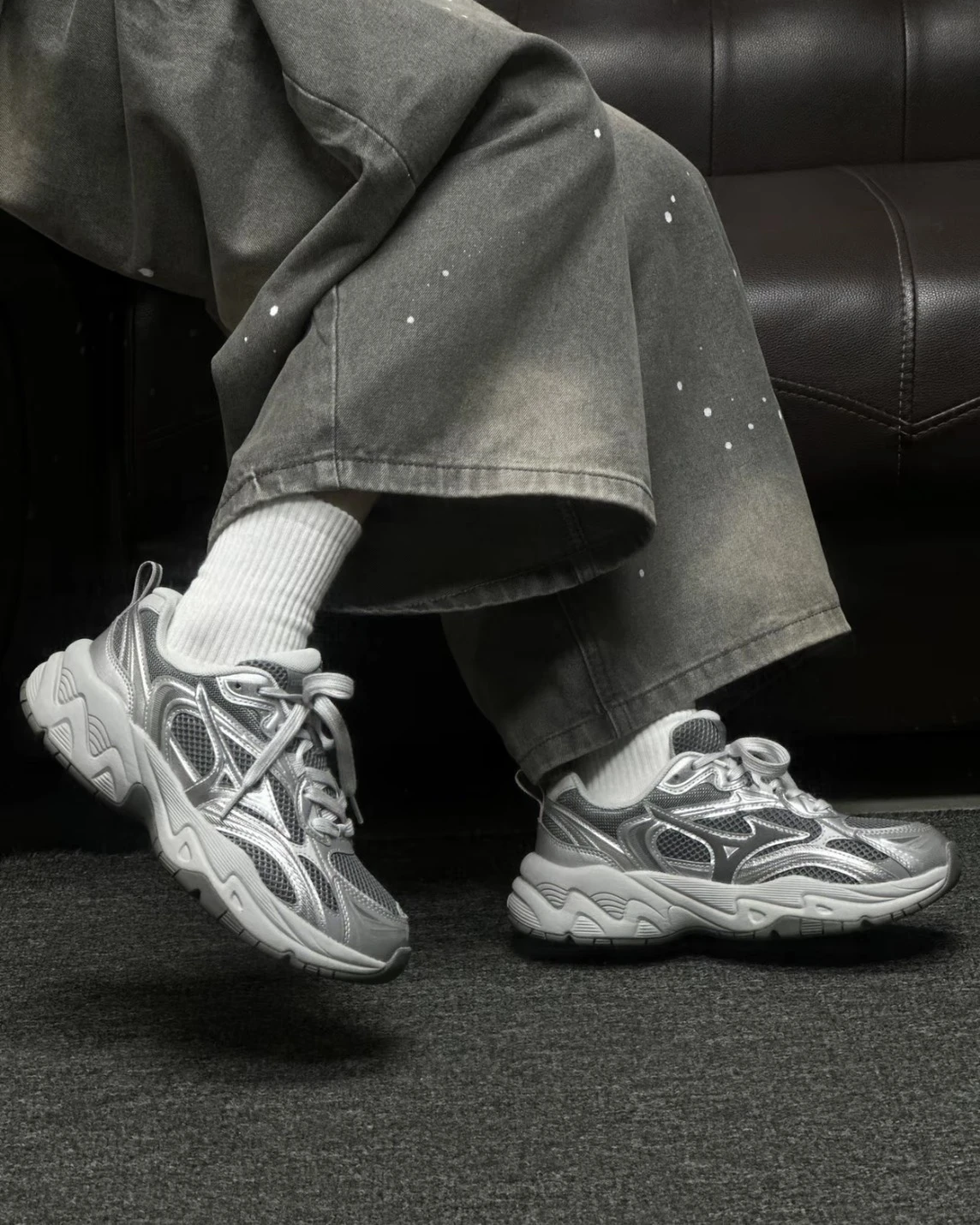 【預購】Mizuno TRAINER 2K V2 銀灰 D1GH250401