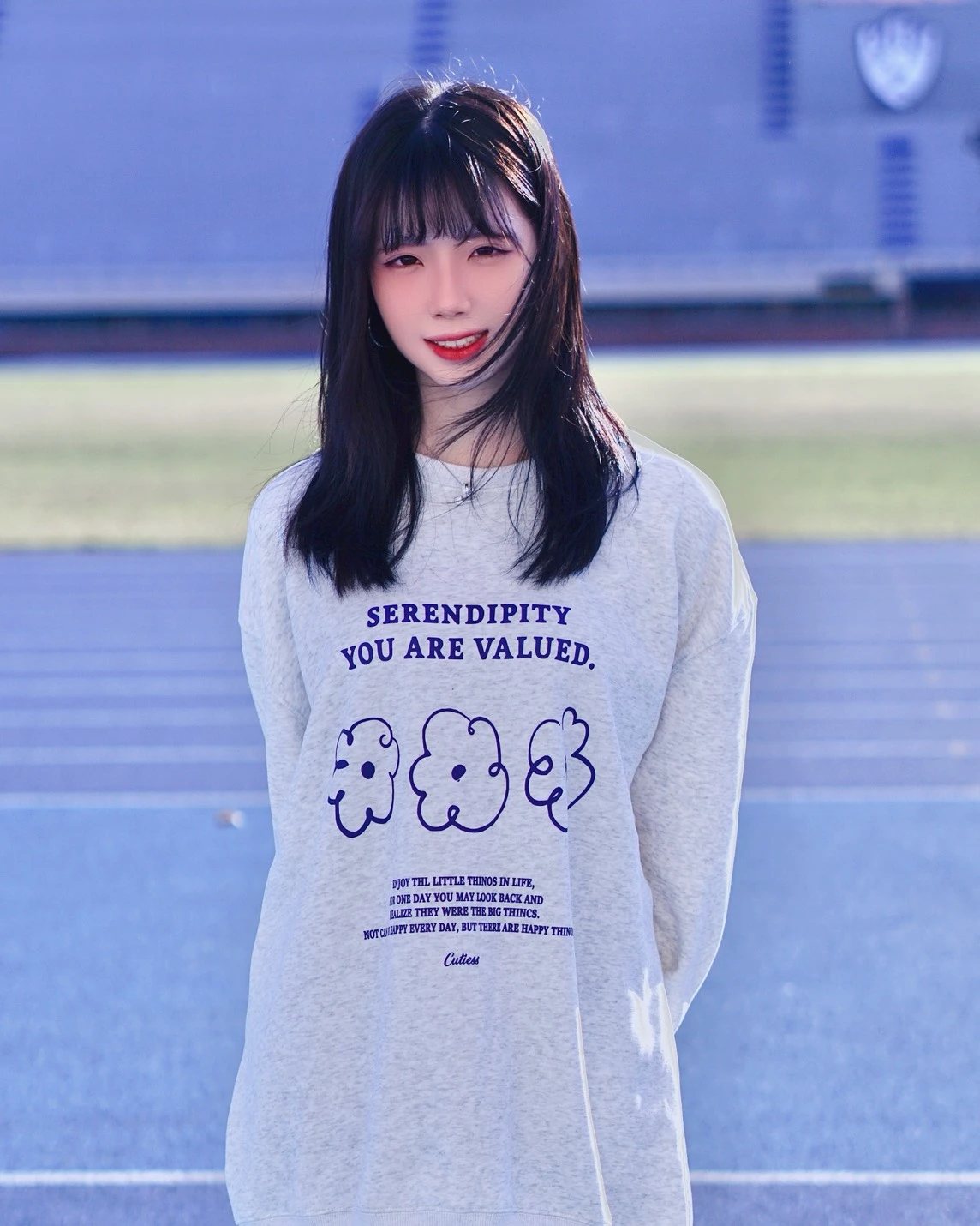 【新品現貨】SERENDIPITY花朵牛奶絨大學Tee