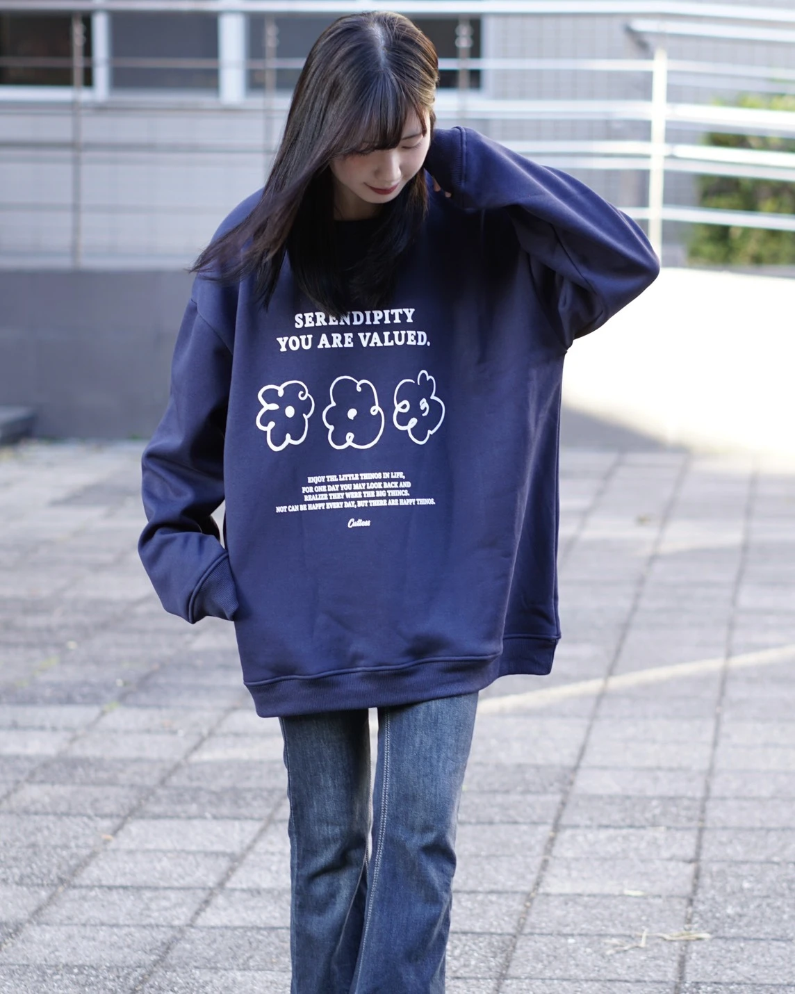 【新品現貨】SERENDIPITY花朵牛奶絨大學Tee