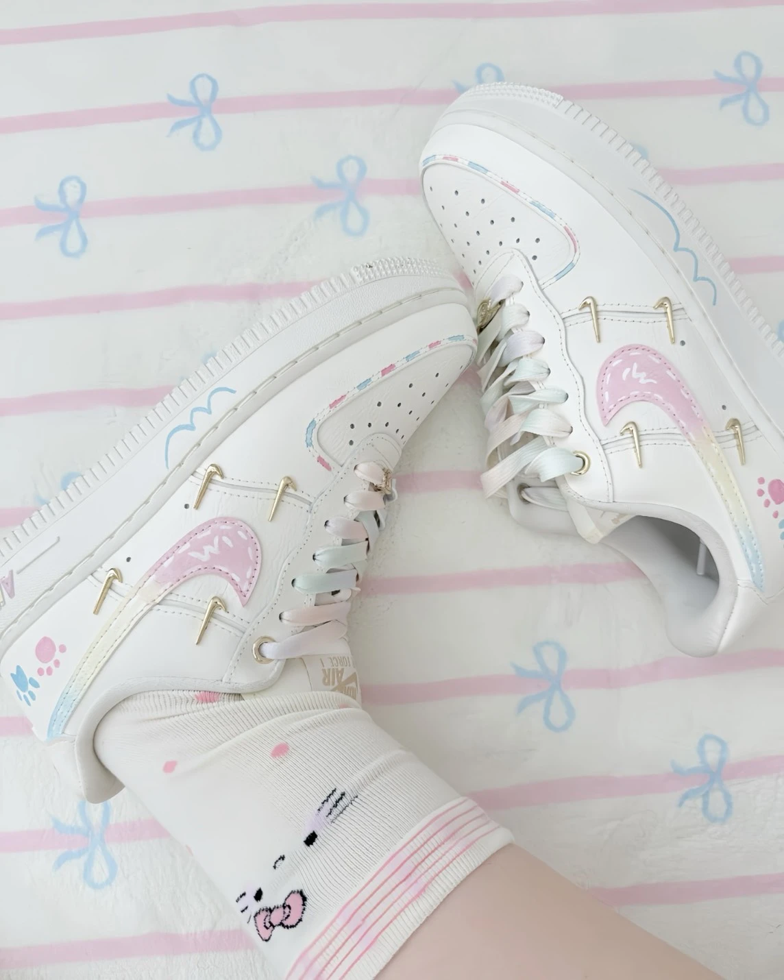 【訂製鞋款】AIR FORCE 1雲朵小爪印