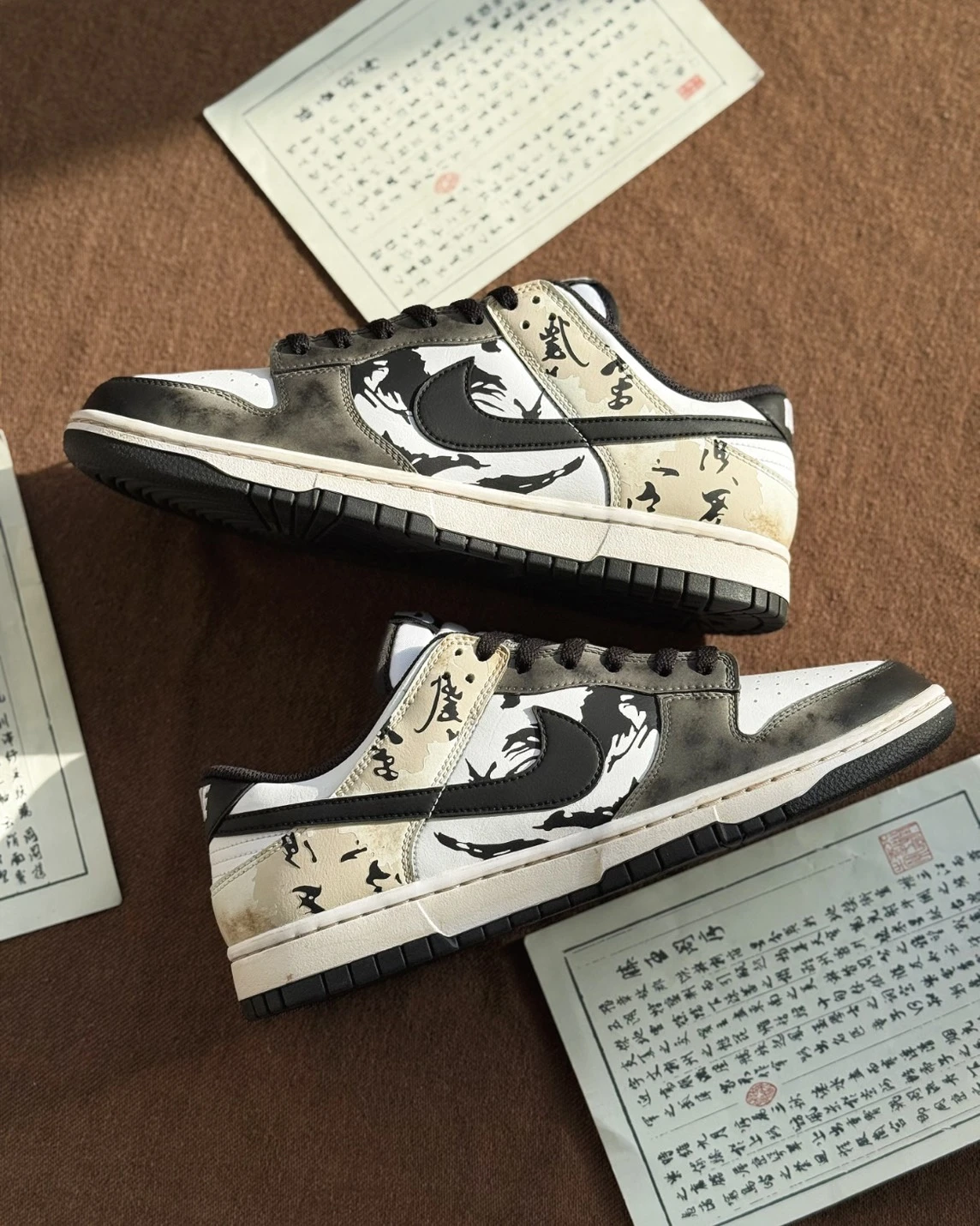 【訂製球鞋】NIKE DUNK 水墨書法