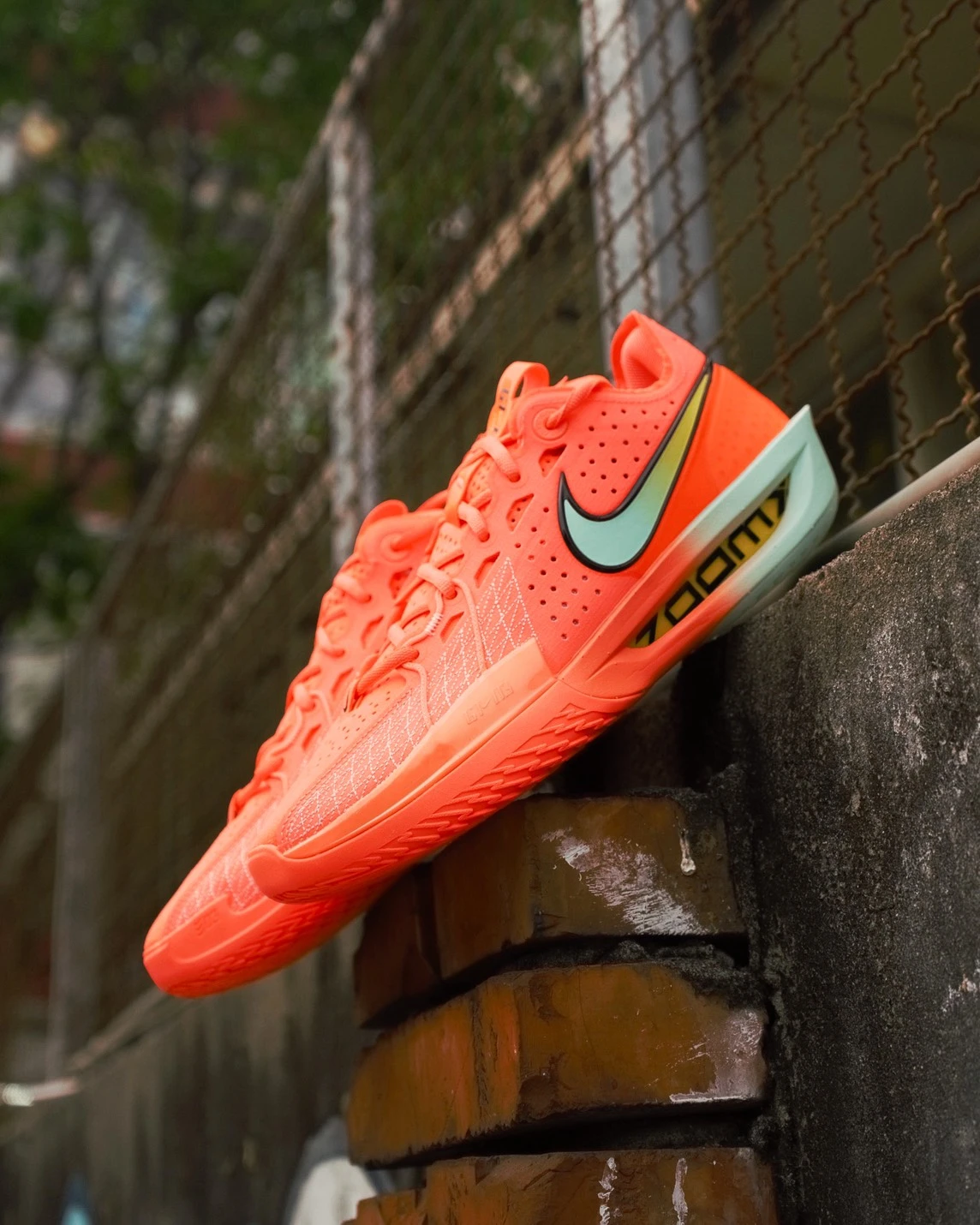 NIKE G.T. CUT 3 EP 珊瑚橘 橘綠 抗扭 漸層 透氣 網布 緩震 實戰籃球鞋 DV2918-800