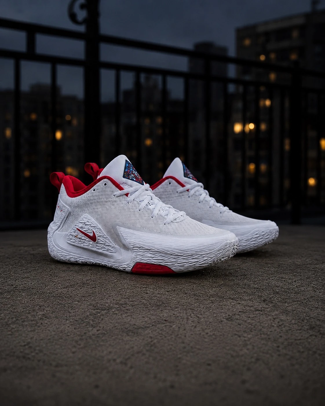 Nike S.T. Glow  耐磨緩震白紅籃球鞋 IQ1129-061