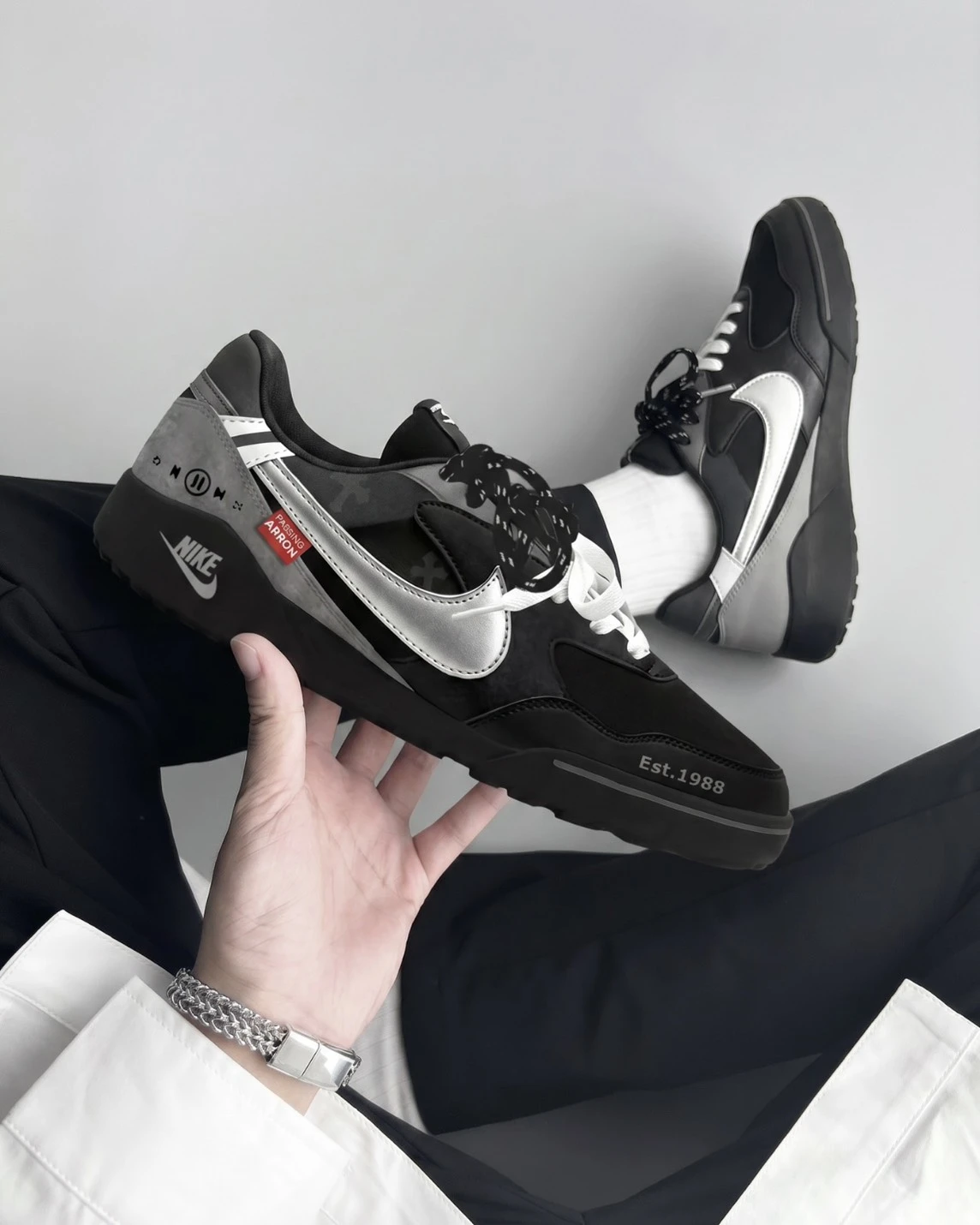 【訂製球鞋】Nike Terra Manta|極致黑銀