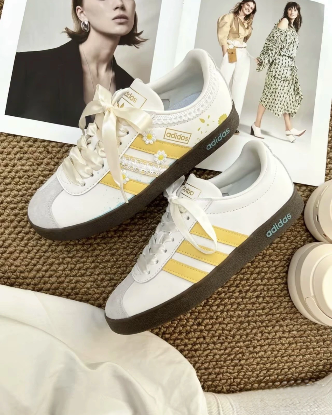 【訂製球鞋】ADIDAS雛菊小花