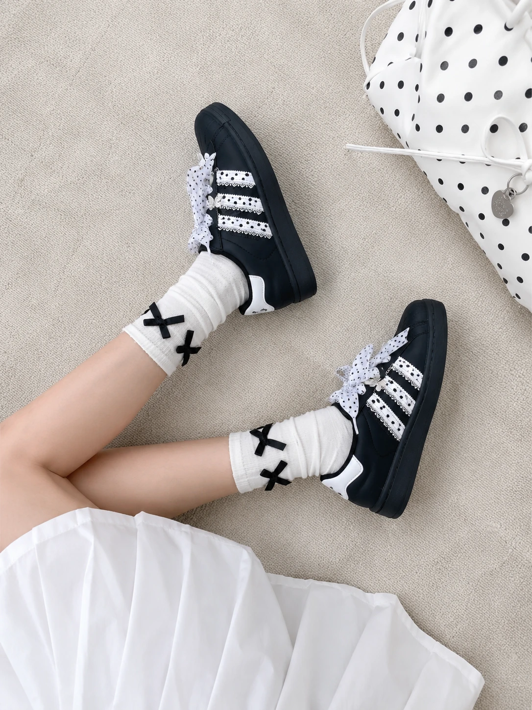 【訂製球鞋】ADIDAS波點小芭蕾