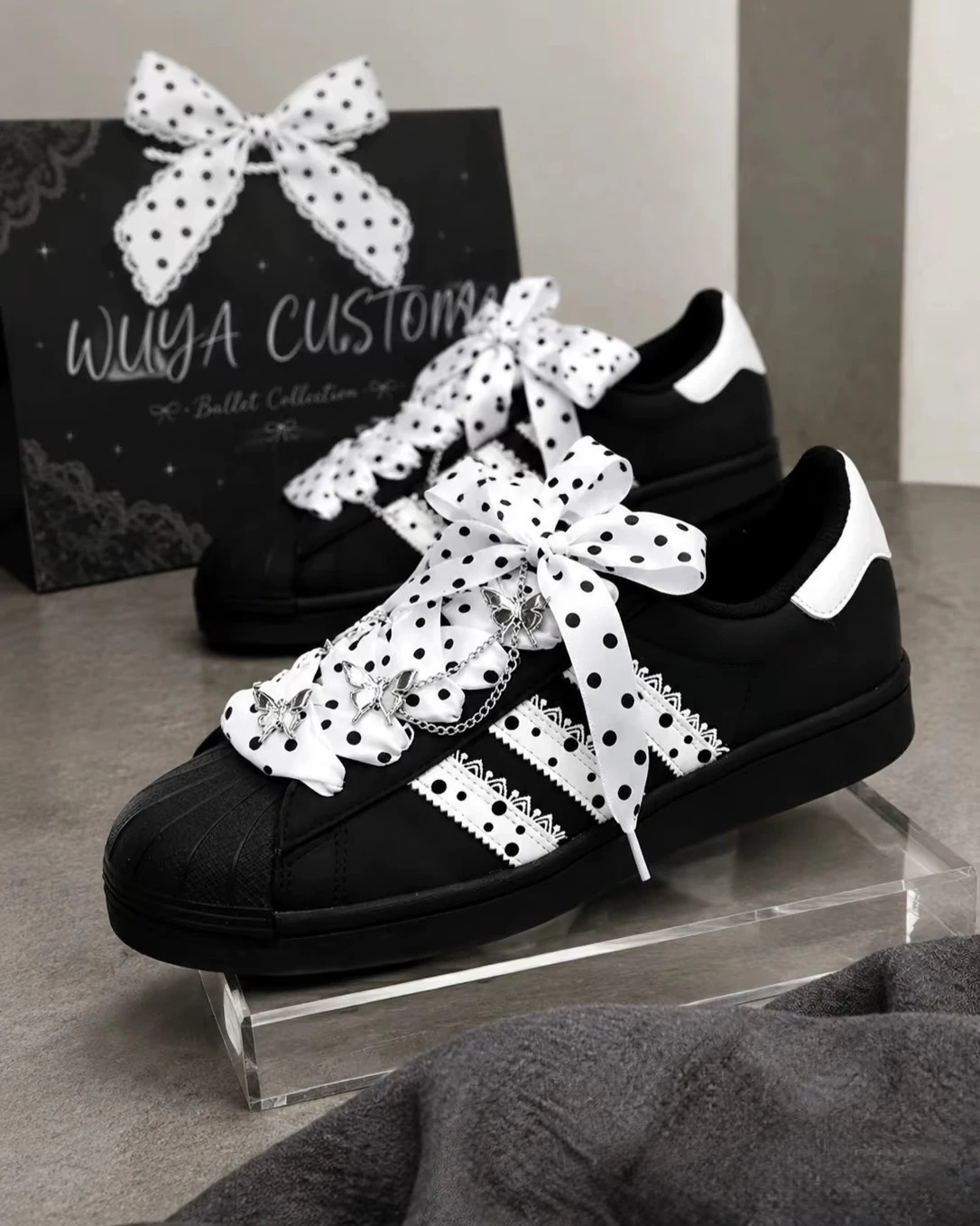 【訂製球鞋】ADIDAS波點小芭蕾