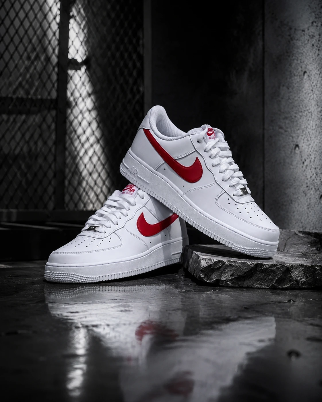 【新款】現貨 Nike Air Force 1 "White/University Red" 白紅 supreme平替 男款 FJ4146-133
