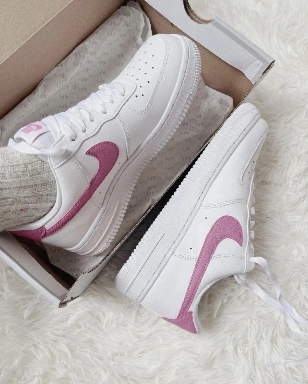 【限量折扣！】現貨 Nike Air Force pink 白粉配色 女款 DC9486-111