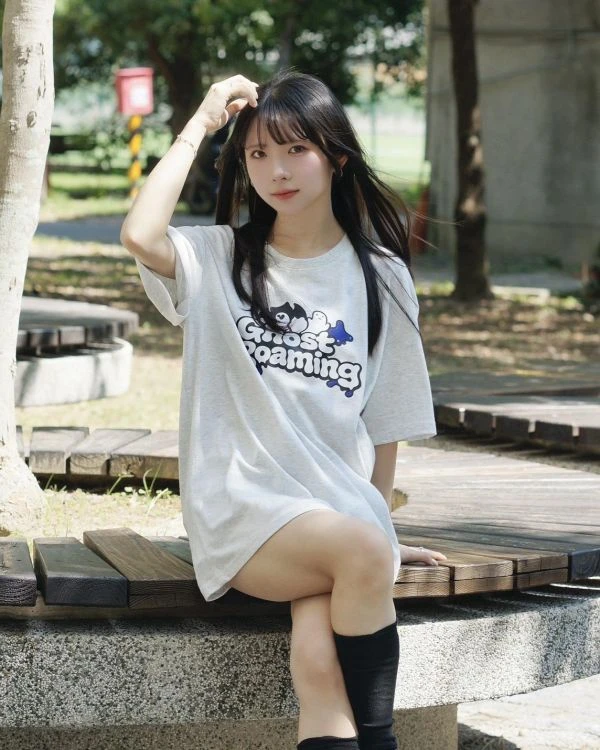 鬼系幽靈印花短Tee