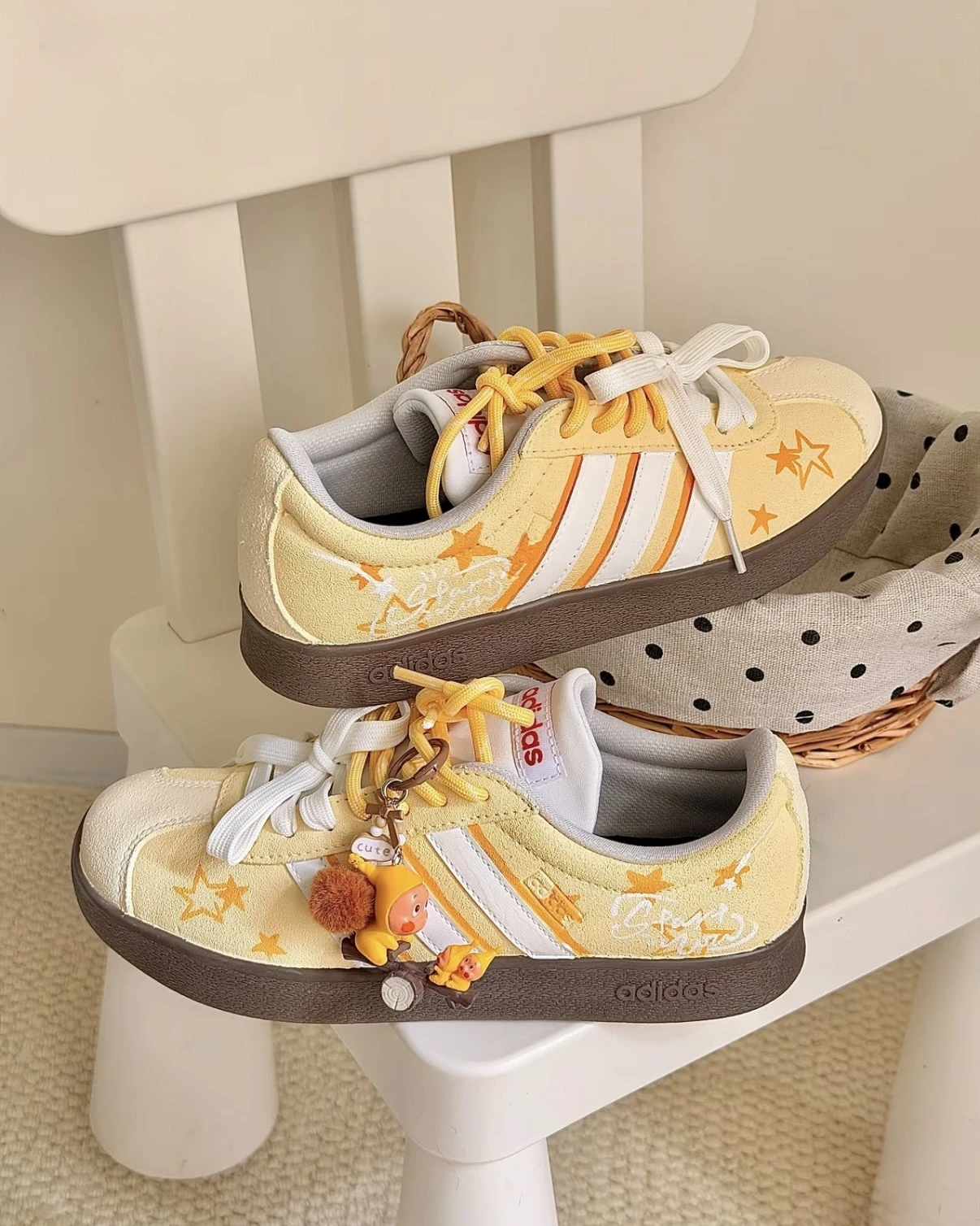 【定制球鞋】adidas Vl Court Classic 櫻桃炸彈 星星人