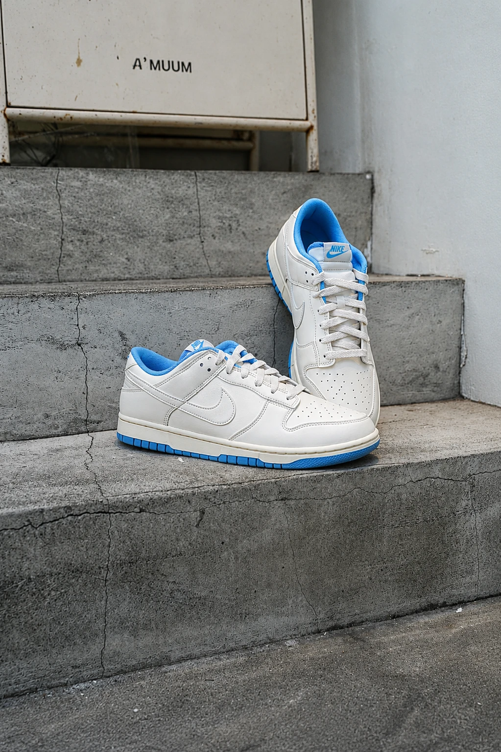 【新款!現貨】Nike Dunk Low 純白 北卡藍 白藍 男款 HF5441-119