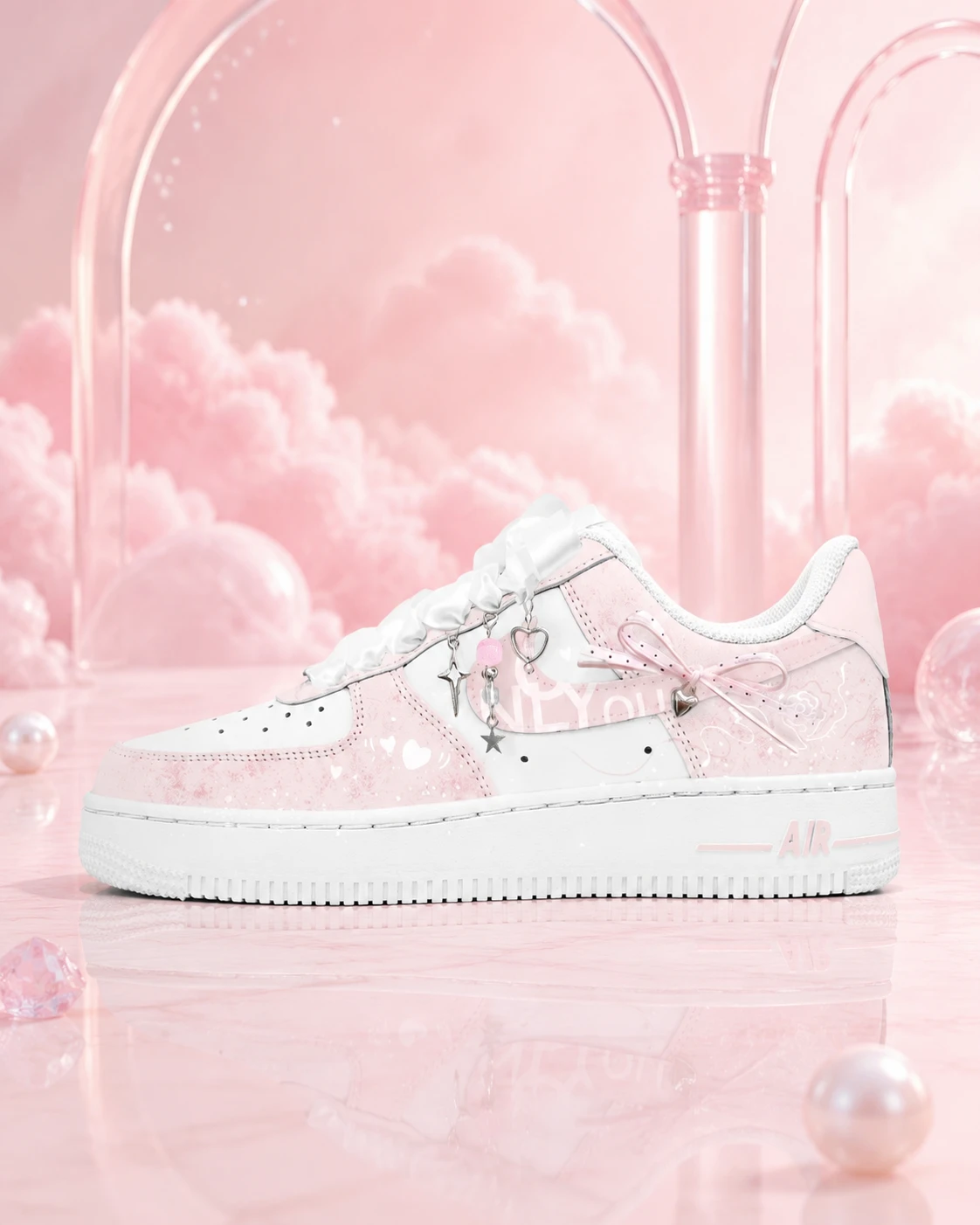 【定制球鞋】Nike Air Force 1粉嫩甜心