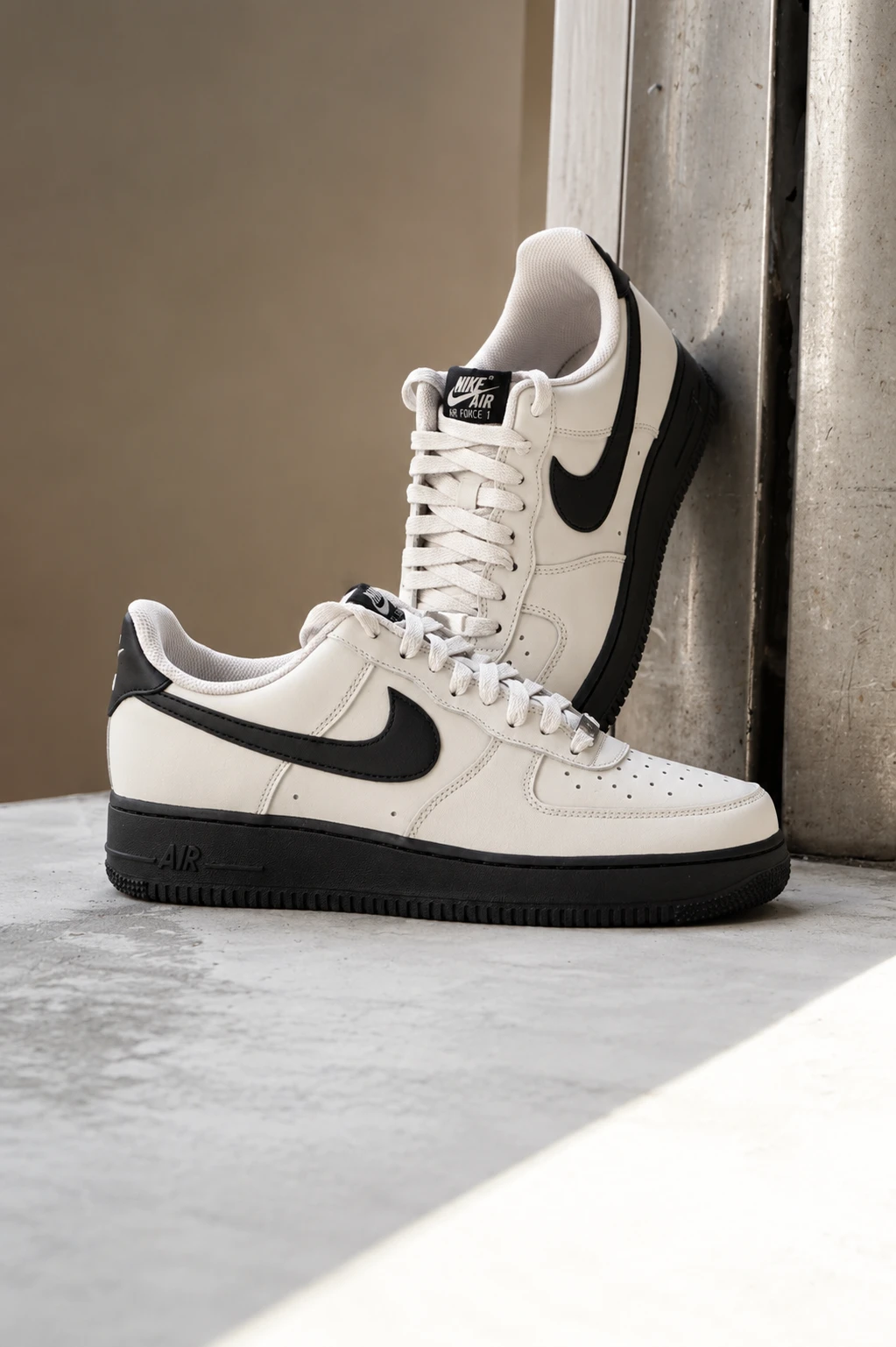 【新款】現貨 NIKE Air Force 1 AF1 卡其灰 黑 男款 Fj4146-005