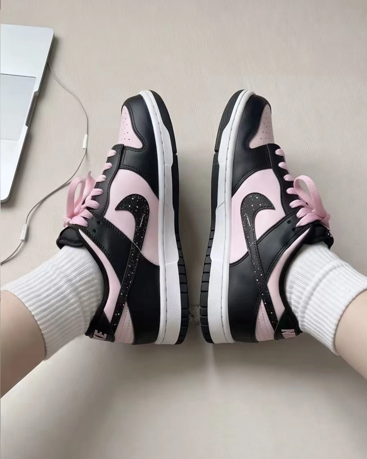 【定制球鞋】Nike Dunk黑粉kitty