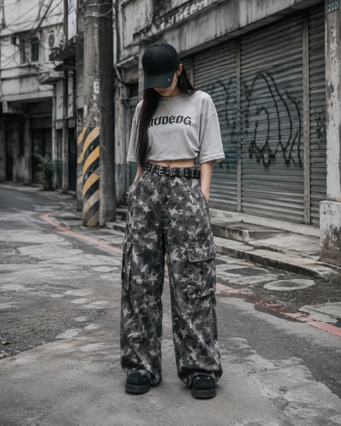 灰燼星域迷彩工裝褲