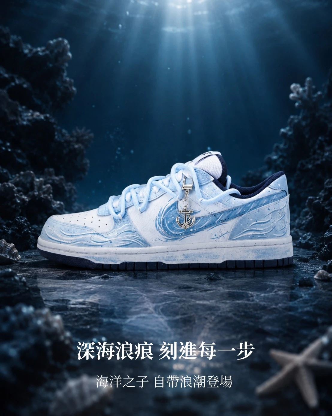 【訂製球鞋】NIKE DUNK LOW 海洋之子