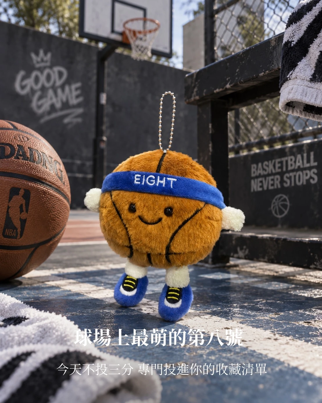 【預購】籃球小娃吊飾