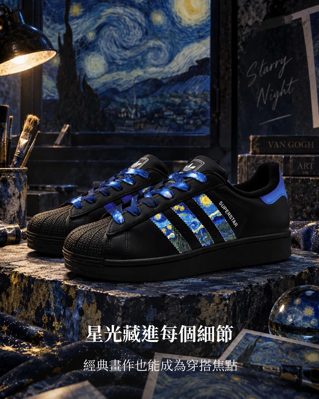 【訂製球鞋】梵谷星空