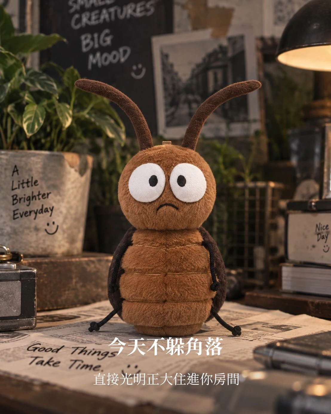 【預購】蟑螂絨毛娃娃 24CM