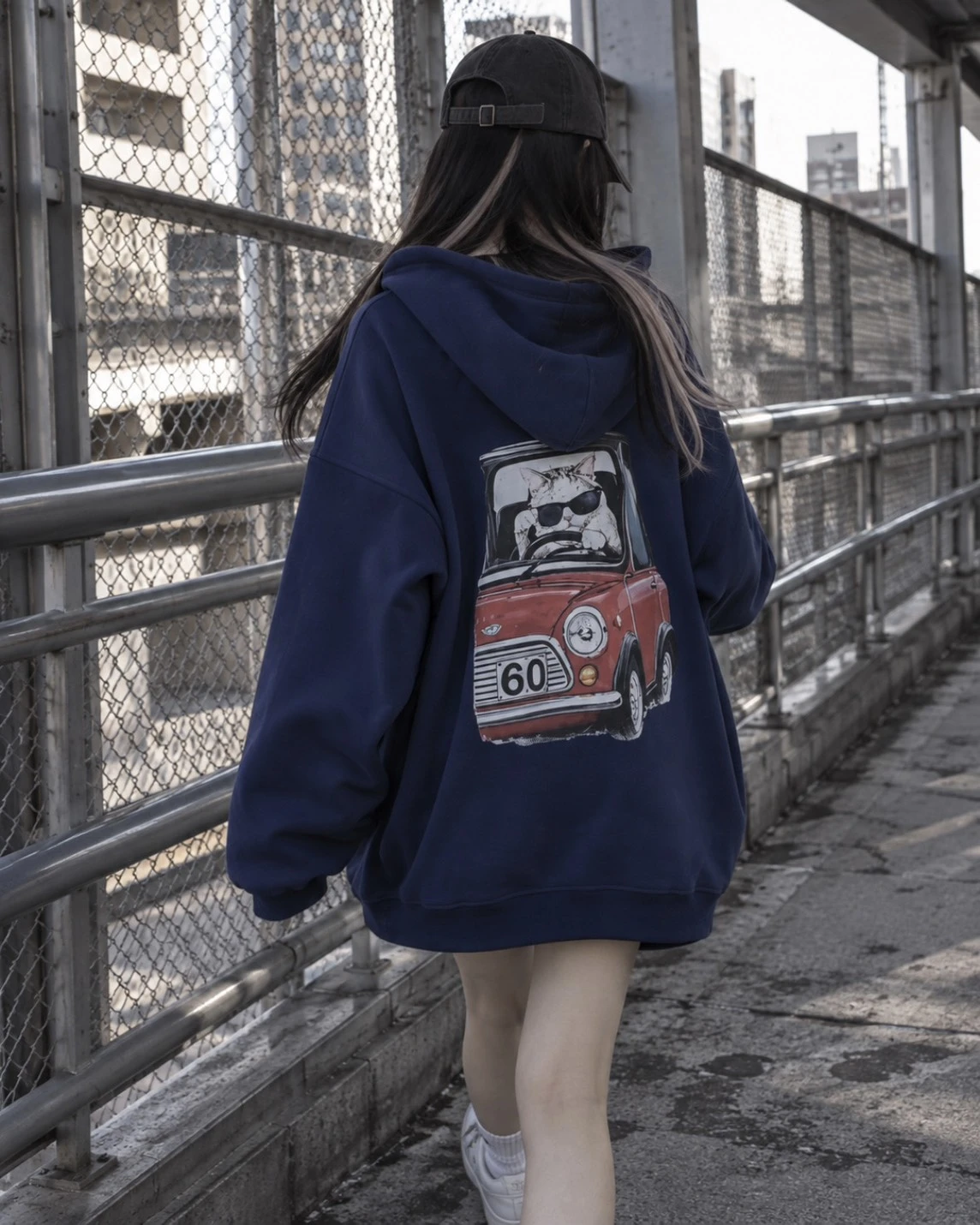 【現貨】Driver Cat復古汽車牛奶絨帽Tee