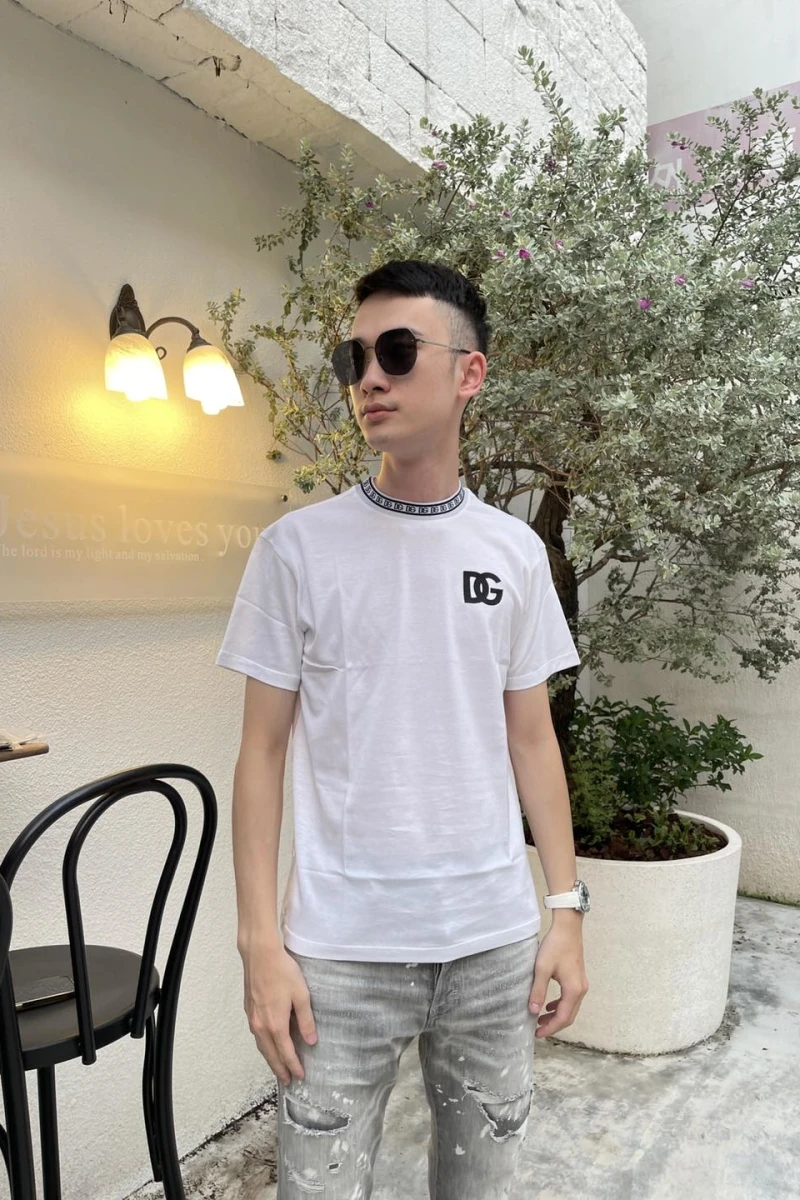 D&G環頸造型字T-shirt 青年款『二樓國際精品』