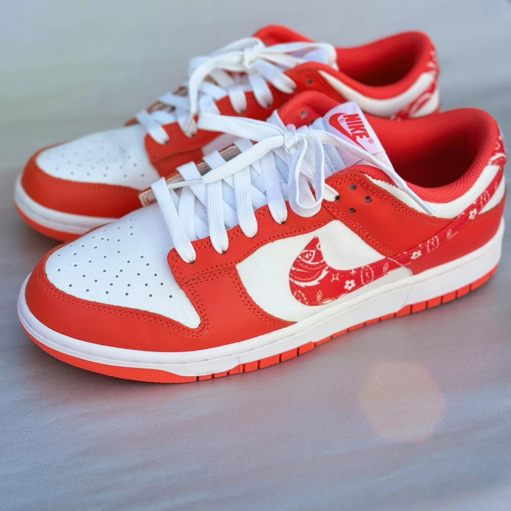 NIKE DUNK LOW ”Paisley Pack Orange“ 白橙腰果花變形蟲🍊『二樓國際精品』